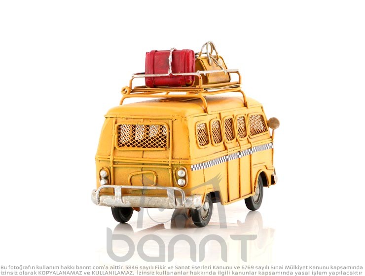 Camper Van Taxi Fotoğraf Çerçeveli Kumbara