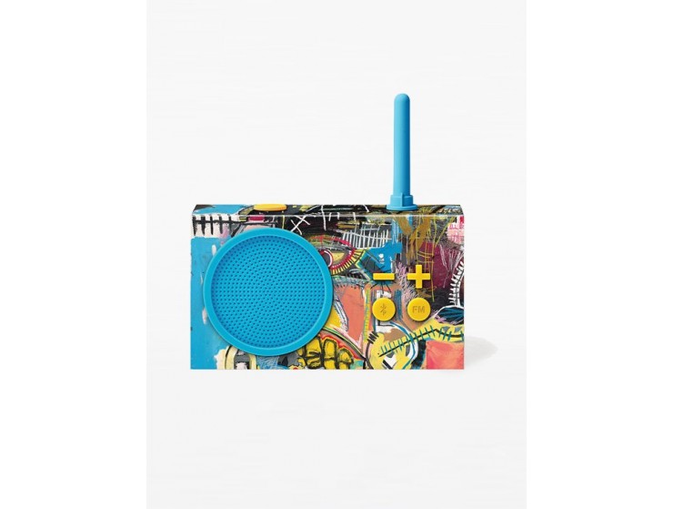 Lexon Tykho 3 Bluetooth Hoparlör ve Radyo X Jean-Michel Basquiat Skull