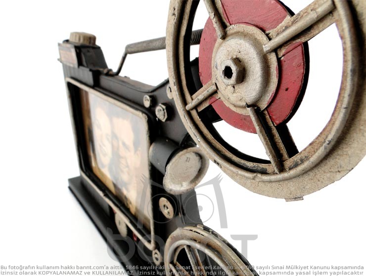 Vintage Sinemaskop 3D Metal Fotoğraf Çerçevesi