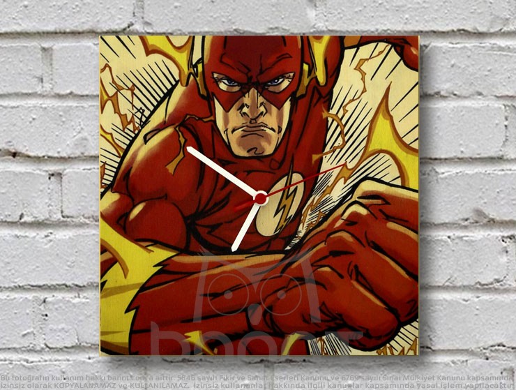 Flash Ahşap Duvar Saati