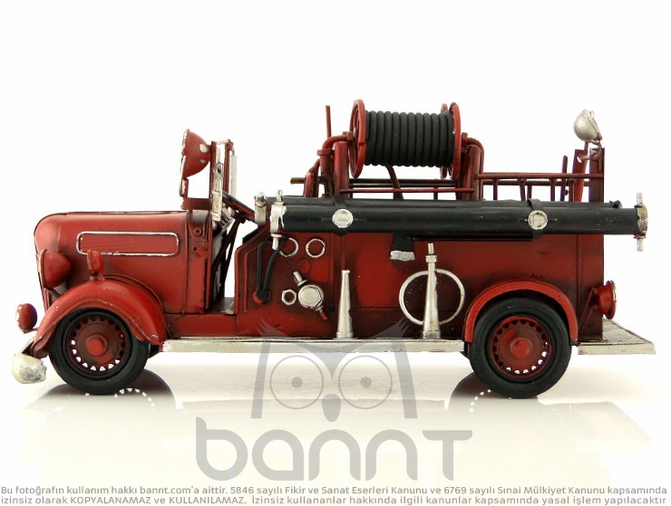 Retro Fire Truck (Büyük Boy)